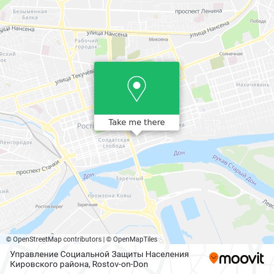 Управление Социальной Защиты Населения Кировского района map