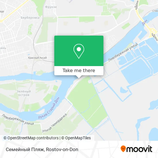 Семейный Пляж map