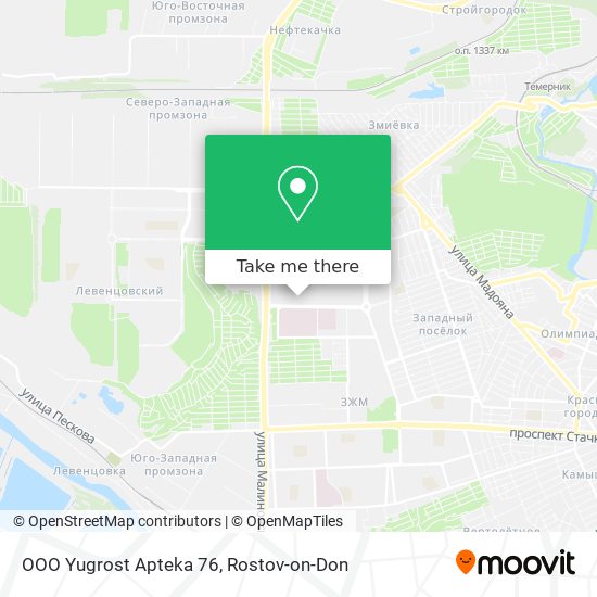 OOO Yugrost Apteka 76 map