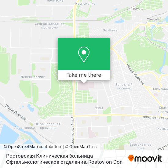 Ростовская Клиническая больница-Офтальмологическое отделение map