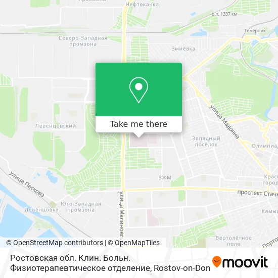 Ростовская обл. Клин. Больн. Физиотерапевтическое отделение map