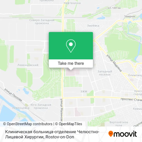 Клиническая больница-отделение Челюстно-Лицевой Хирургии map