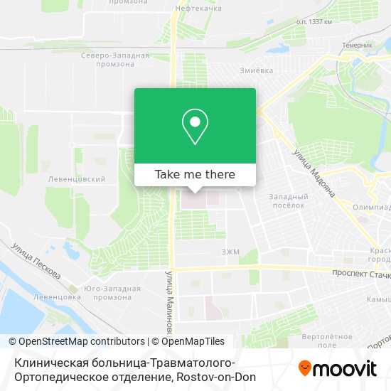 Клиническая больница-Травматолого-Ортопедическое отделение map