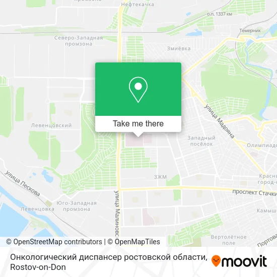 Онкологический диспансер ростовской области map