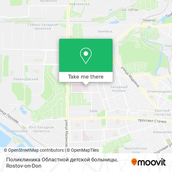 Поликлиника Областной детской больницы map