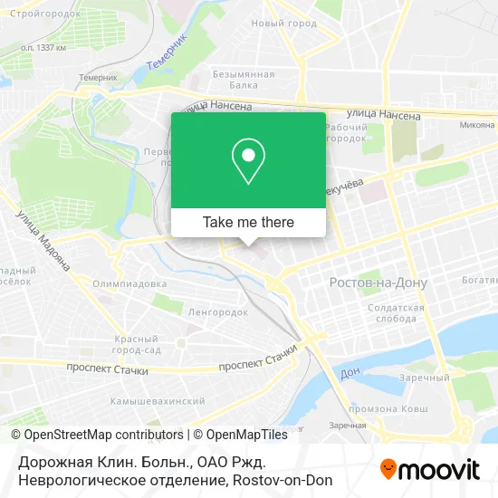 Дорожная Клин. Больн., ОАО Ржд. Неврологическое отделение map