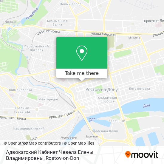 Адвокатский Кабинет Чевела Елены Владимировны map