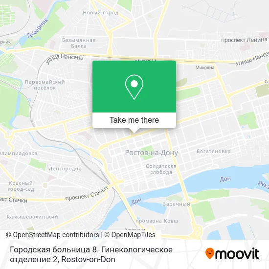 Городская больница 8. Гинекологическое отделение 2 map