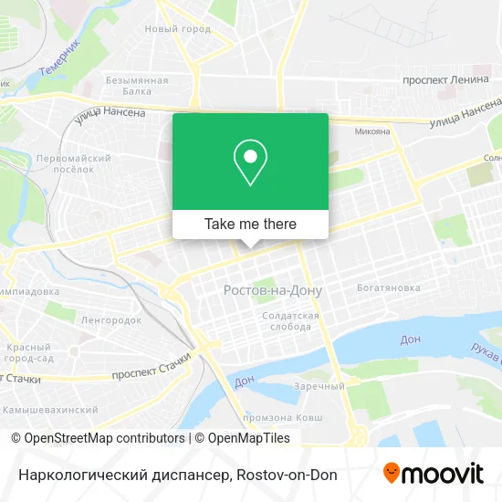 Наркологический диспансер map