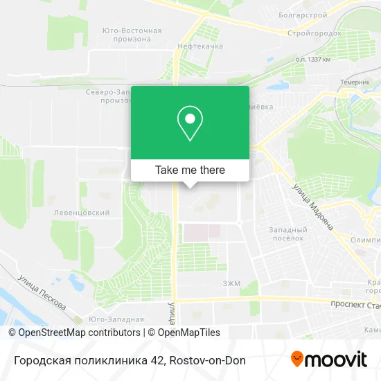 Городская поликлиника 42 map