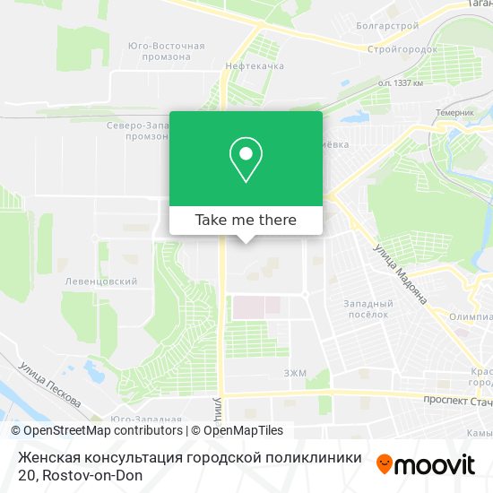 Женская консультация городской поликлиники 20 map