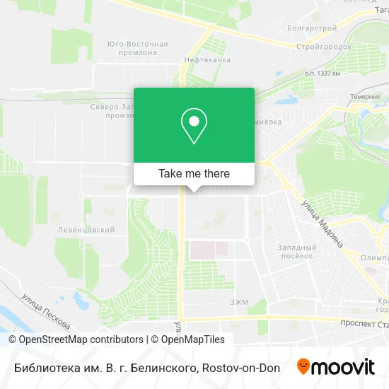 Библиотека им. В. г. Белинского map