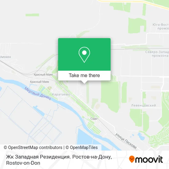 Жк Западная Резиденция. Ростов-на-Дону map