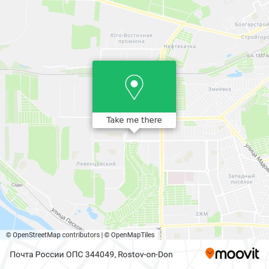 Почта России ОПС 344049 map