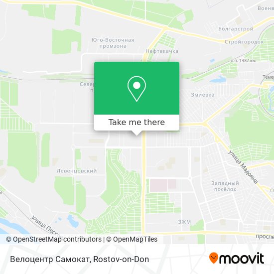 Велоцентр Самокат map