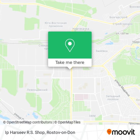 Ip Harseev R.S. Shop map