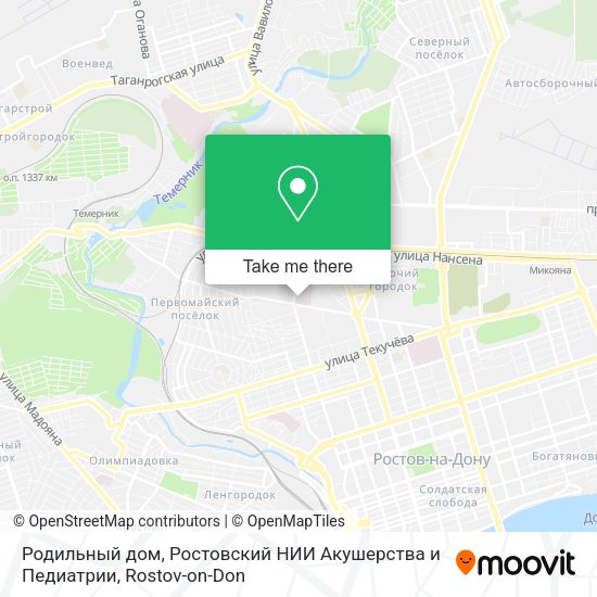 Родильный дом, Ростовский НИИ Акушерства и Педиатрии map
