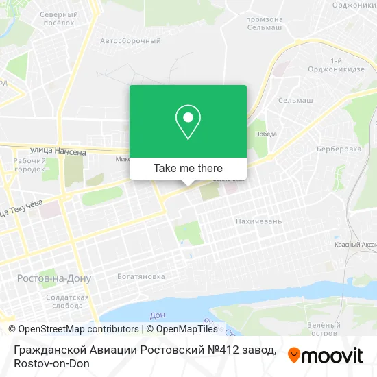 Гражданской Авиации Ростовский №412 завод map