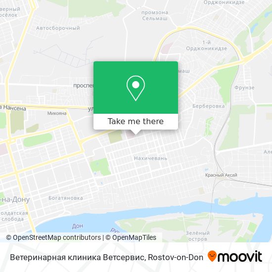 Ветеринарная клиника Ветсервис map