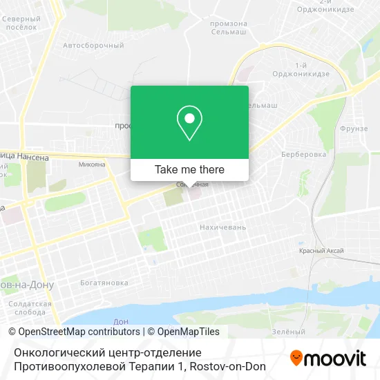 Онкологический центр-отделение Противоопухолевой Терапии 1 map