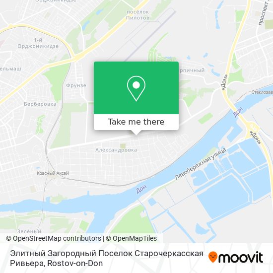 Элитный Загородный Поселок Старочеркасская Ривьера map