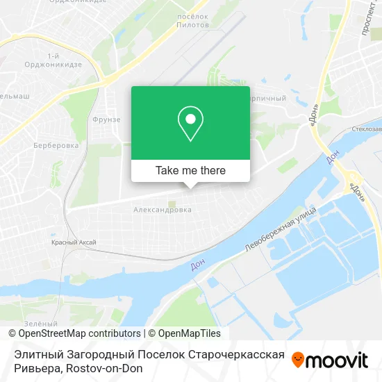 Элитный Загородный Поселок Старочеркасская Ривьера map