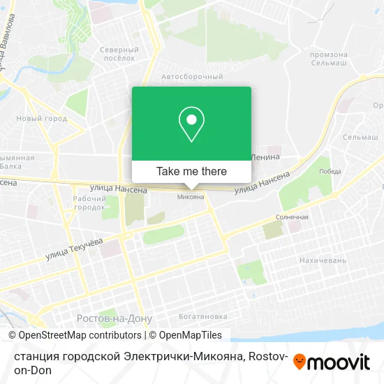 станция городской Электрички-Микояна map