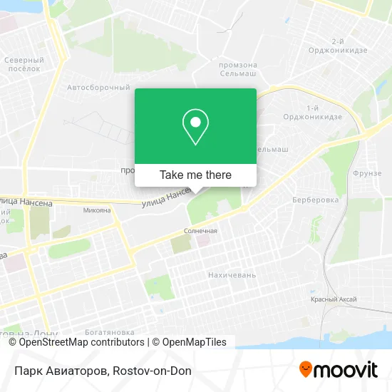 Парк Авиаторов map