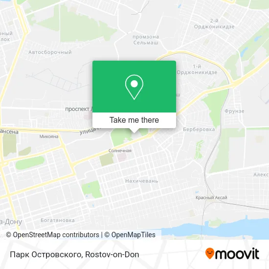 Парк Островского map