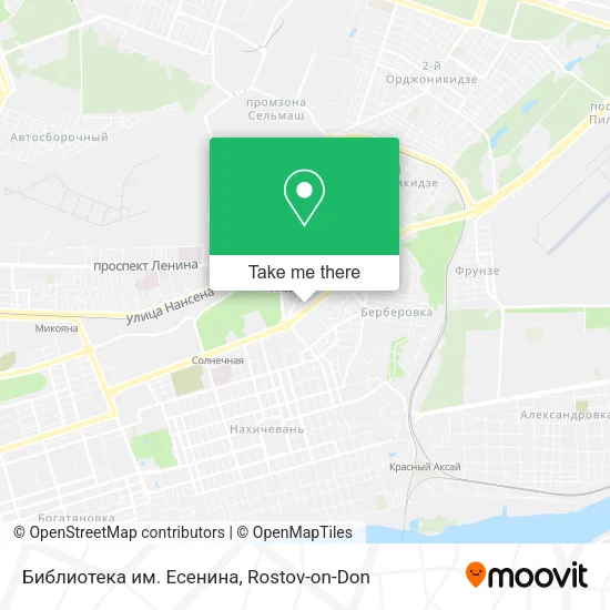 Библиотека им. Есенина map