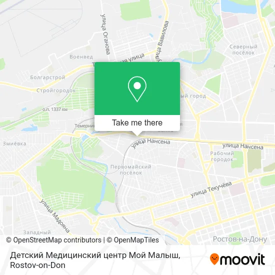 Детский Медицинский центр Мой Малыш map