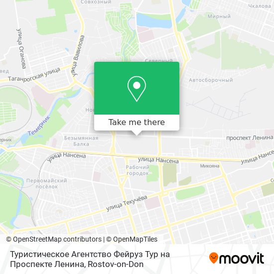 Туристическое Агентство Фейруз Тур на Проспекте Ленина map