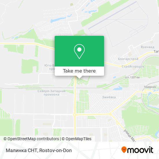 Малинка СНТ map