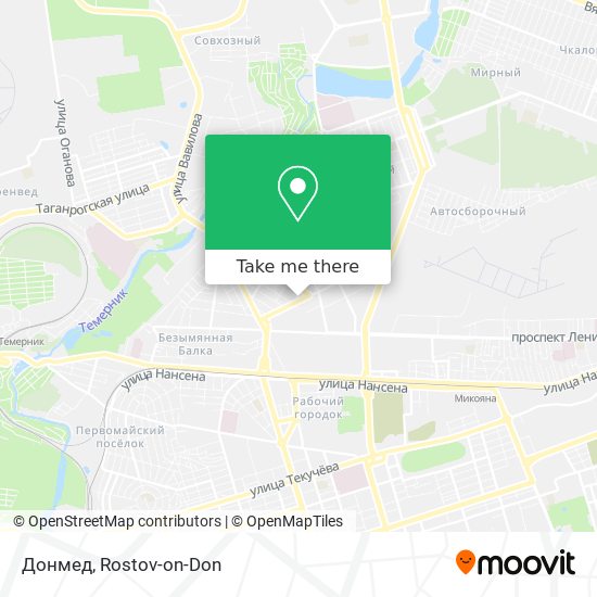 Донмед map