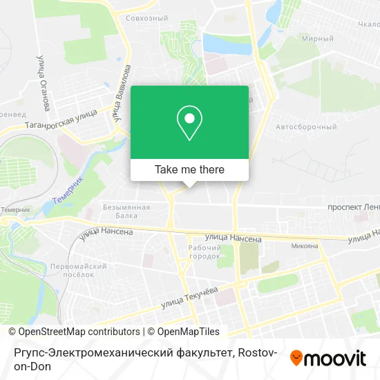 Ргупс-Электромеханический факультет map