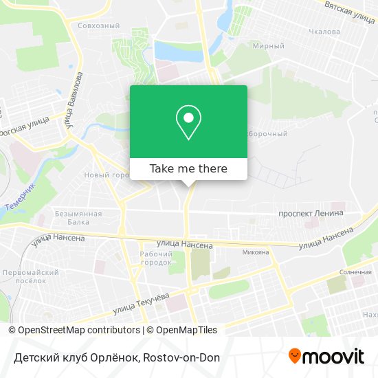 Детский клуб Орлёнок map