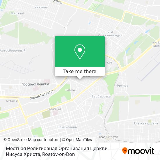 Местная Религиозная Организация Церкви Иисуса Христа map