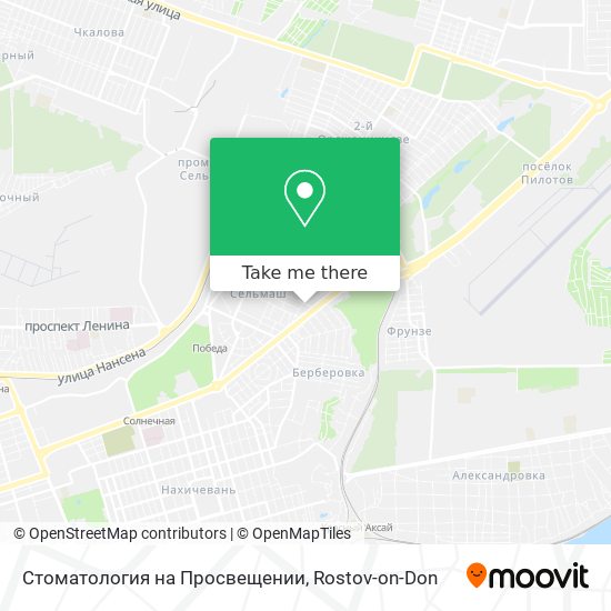 Стоматология на Просвещении map