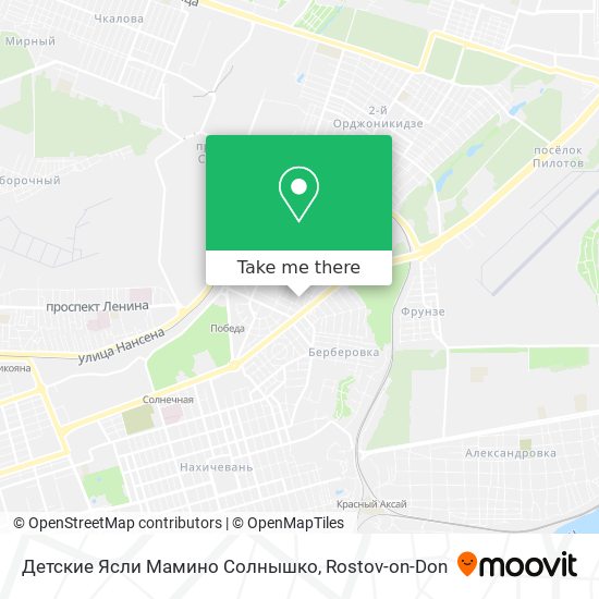 Детские Ясли Мамино Солнышко map