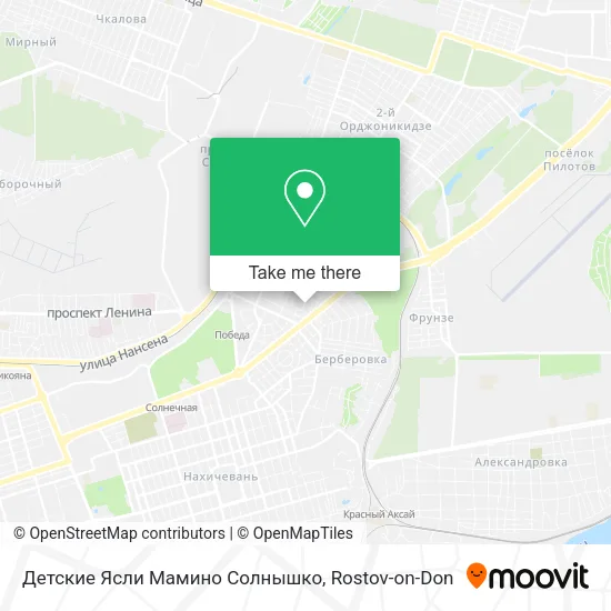 Детские Ясли Мамино Солнышко map
