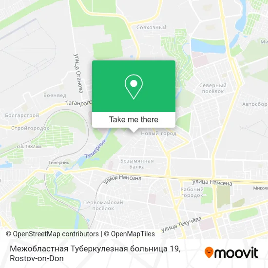Межобластная Туберкулезная больница 19 map