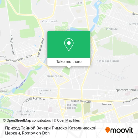 Приход Тайной Вечери Римско-Католической Церкви map