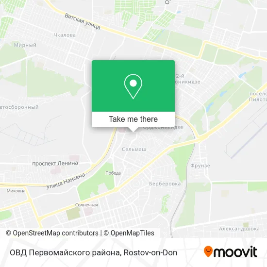 ОВД Первомайского района map