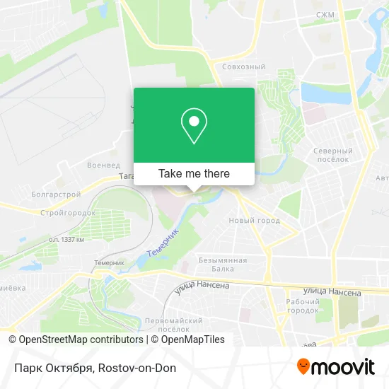 Парк Октября map