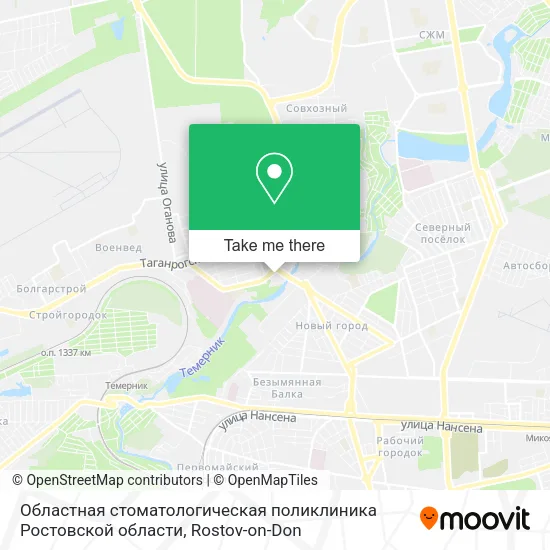 Областная стоматологическая поликлиника Ростовской области map