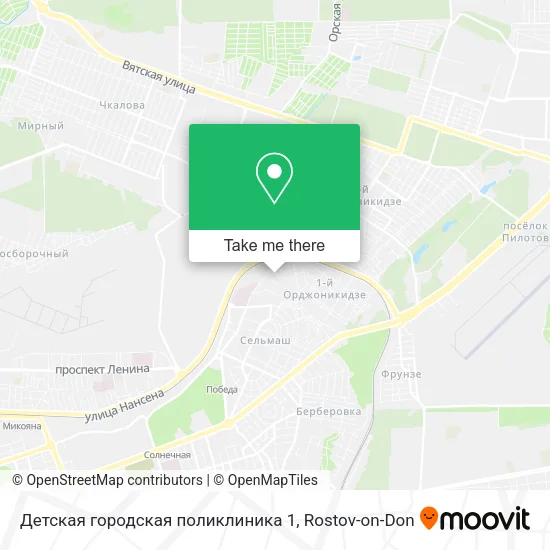 Детская городская поликлиника 1 map