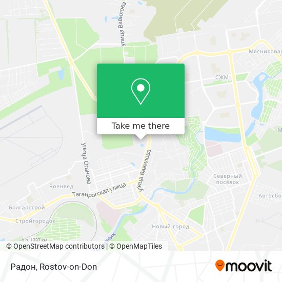 Радон map