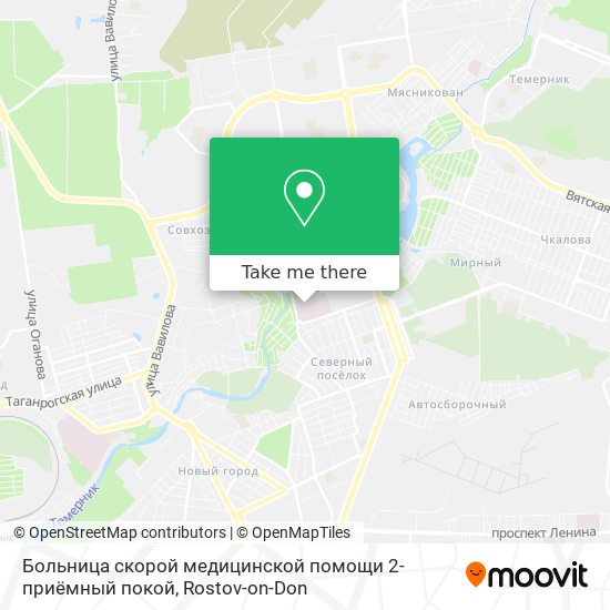 Больница скорой медицинской помощи 2-приёмный покой map