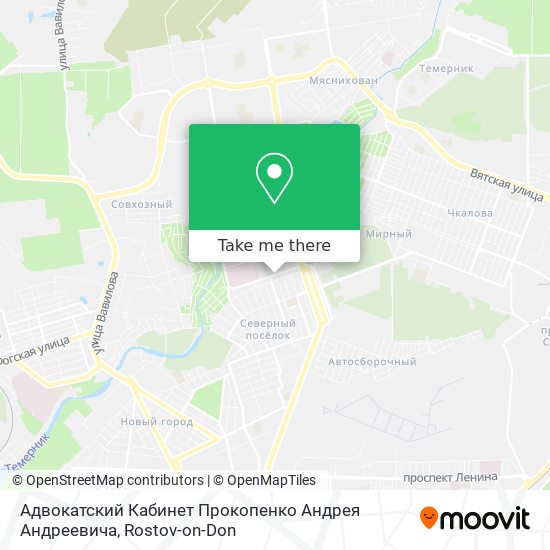 Адвокатский Кабинет Прокопенко Андрея Андреевича map