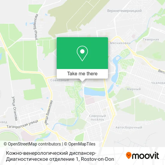 Кожно-венерологический диспансер-Диагностическое отделение 1 map